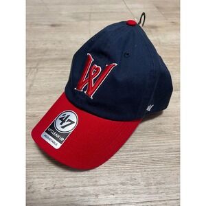 '47 Brand Worcester Red Sox MILB Baseball Hat Clean Up Adjustable NWT Blue‎ Red